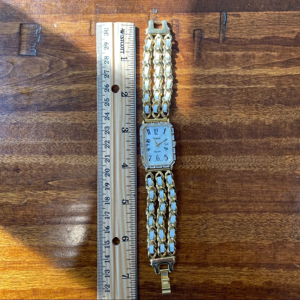 Xanadu Quartz watch in gold tone with embellishments